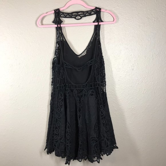 Free People Black Victoria Lace mini dress - Picture 3 of 12